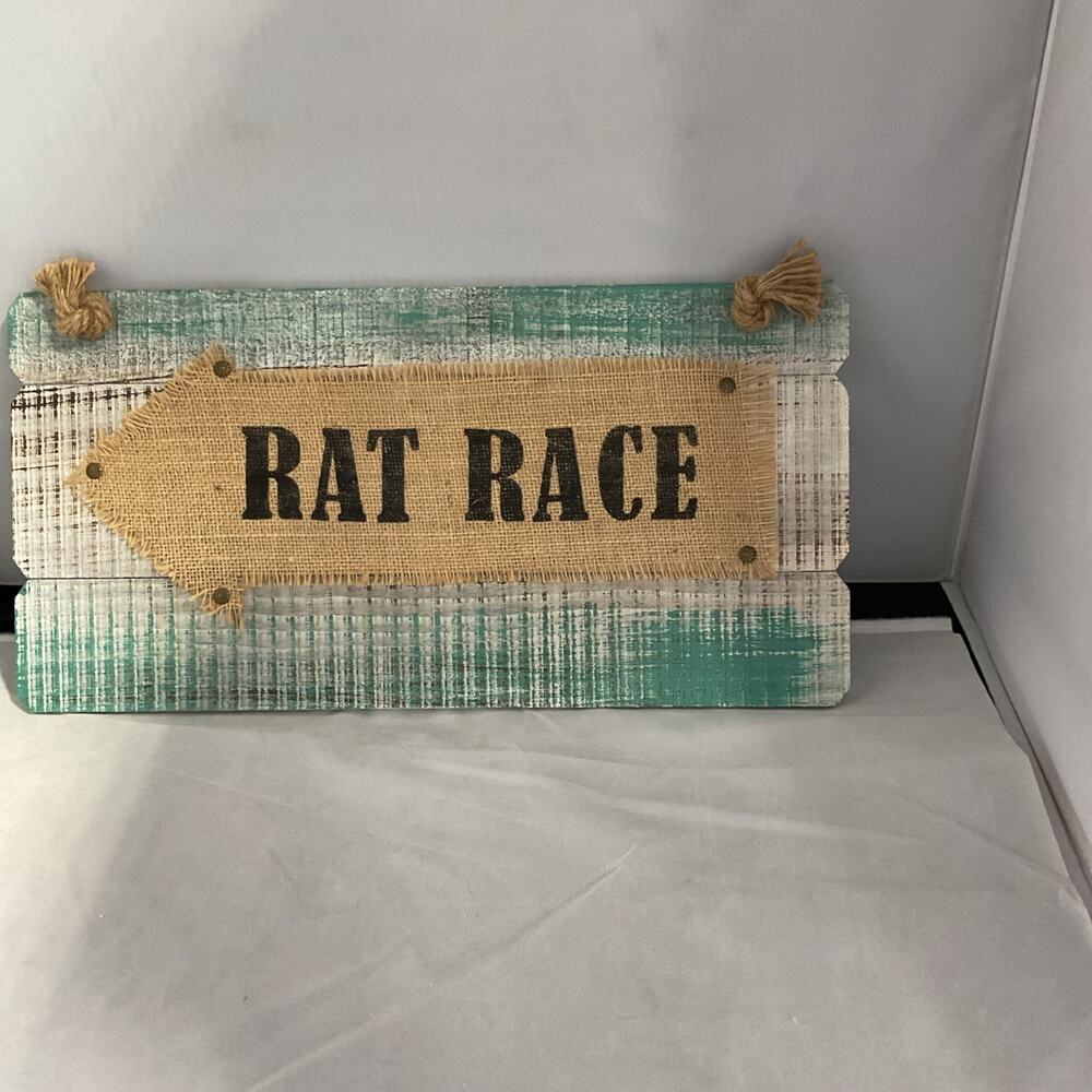 Set Of 3 Coastal Beach Signs- Nautical Burlap Rope Beach Signs- Assorted Designs